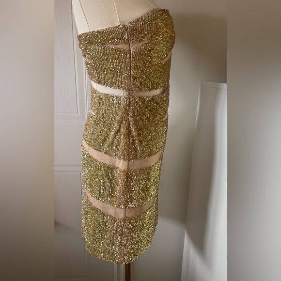 Basix Black Label Gold sequin dress - Picture 5 of 10